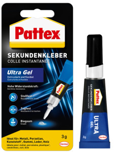 Pattex Colle instantanée Ultra Gel, tube de 3 g