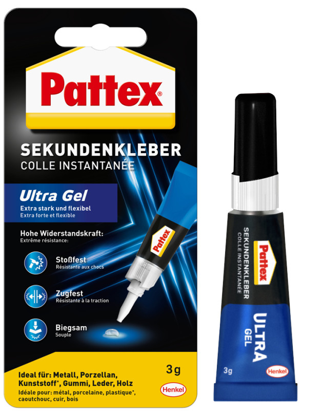 Pattex Colle Ultra Gel instantanée tout usage en tube 3 g