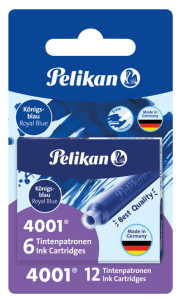 Pelikan Cartouches d'encre 4001 TP/6/2/B, bleu royal