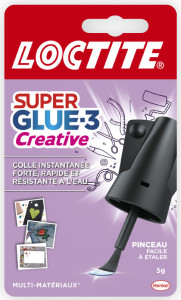LOCTITE Colle instantanée Super Glue Pinceau, tube de 5 g