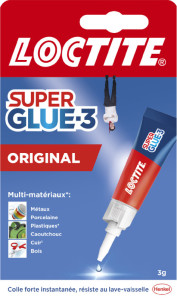 LOCTITE Colle instantanée Super Glue 3, tube de 3 g
