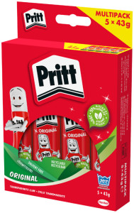 Pritt Bâton de colle 6 x 22g dans le paquet bonus, sans