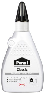 Ponal Colle à bois Classic D2, sans solvant, flacon de 760 g,