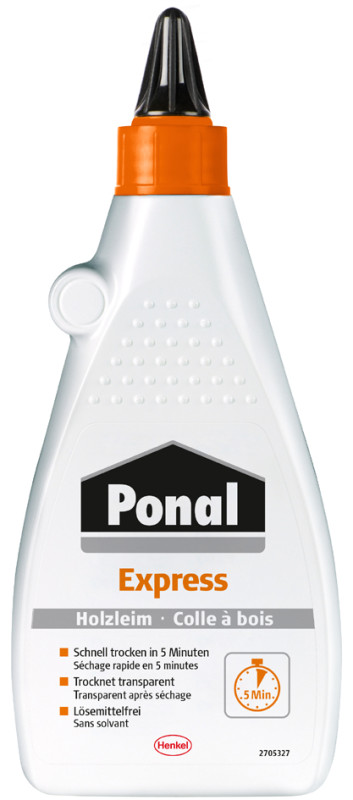 Ponal Colle à bois Express, sans solvant, tube de 60 g