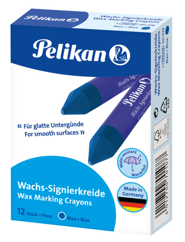 Pelikan Crayons de cire à marquer 772, bleu, diamètre: 12 mm