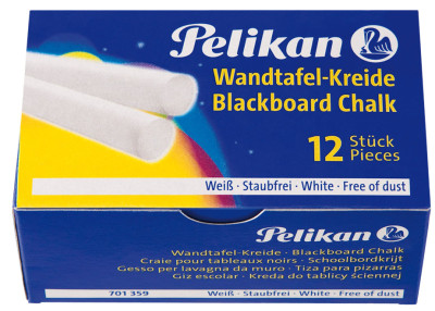 Pelikan Craie pour tableaux noirs 755/12, blanc, étui carton