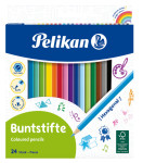 Pelikan Crayons de couleur standard, étui en carton de 24, Pelikan Crayons de couleur standard, étui en carton de 24,