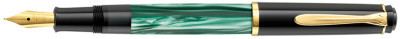 Pelikan Stylo plume bleu 200, vert marbré, Largeur ressort:B