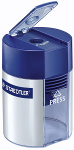STAEDTLER Taille-crayon avec réservoir, rond, argenté,
