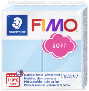 FIMO EFFECT Pâte à modeler, à cuire, vanille pastel