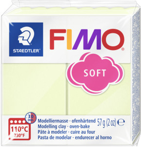 FIMO EFFECT Pâte à modeler, à cuire, vanille pastel