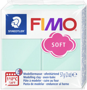 FIMO EFFECT Pâte à modeler, à cuire, menthe pastel, 57 g