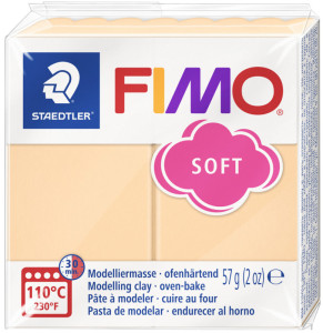 FIMO EFFECT Pâte à modeler, à cuire, pêche pastel, 57 g
