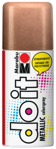Marabu Peinture aérosol do it METALLIC, or rouge métallique