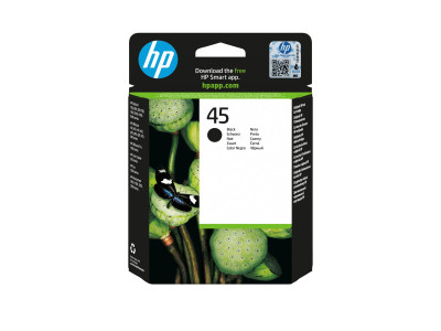 HP : BLACK InkJet PRINT CARTR.NO 45 LARGE BLACK