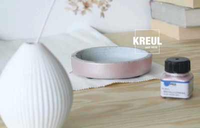 KREUL peinture acrylique métallique, kit de base