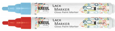 KREUL Marqueur peinture medium Hobby Line, orange néon