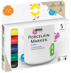 KREUL Marqueur pour porcelaine Hobby Line, kit de 5