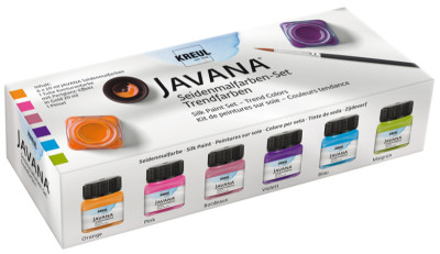 KREUL Peinture pour soie JAVANA, kit créatif 