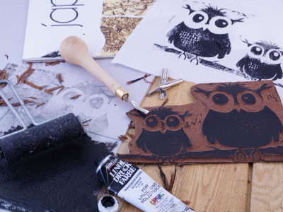 KREUL Kit de linogravure Hobby Line