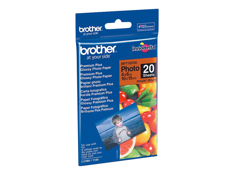 Brother : BP61GLA GLOSSY papier A4 - 20 SHEETS