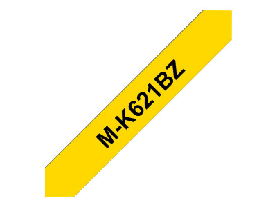 Brother MK-621BZ PLASTIC LABELLING tape 9MM 8M Noir ON Jaune NON-LAMIN