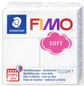 FIMO Pâte à modeler SOFT, à cuire, bleu windsor, 57 g