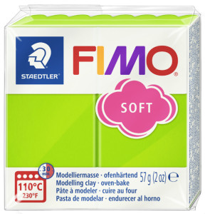 FIMO Pâte à modeler SOFT, à cuire, bleu windsor, 57 g