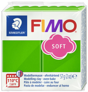 FIMO Pâte à modeler SOFT, à cuire, bleu windsor, 57 g