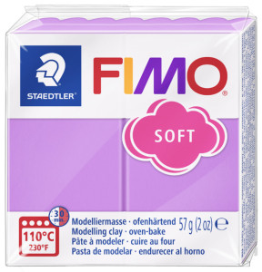 FIMO Pâte à modeler SOFT, à cuire, bleu windsor, 57 g