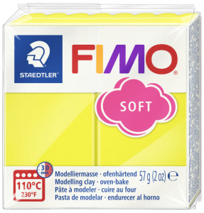 FIMO Pâte à modeler SOFT, à cuire, bleu windsor, 57 g