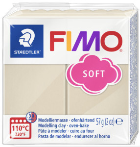 FIMO Pâte à modeler SOFT, à cuire, bleu windsor, 57 g