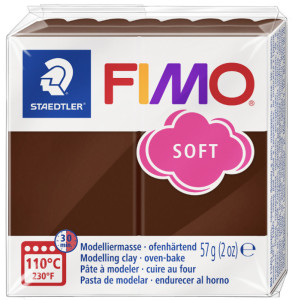 FIMO Pâte à modeler SOFT, à cuire, bleu windsor, 57 g