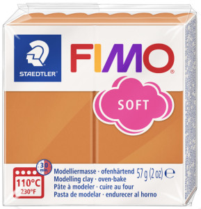 FIMO Pâte à modeler SOFT, à cuire, bleu windsor, 57 g