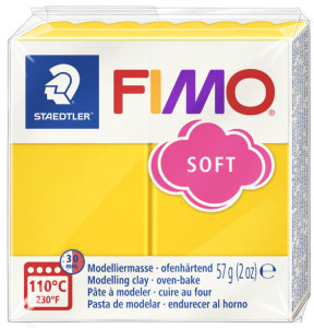 FIMO Pâte à modeler SOFT, à cuire, bleu windsor, 57 g