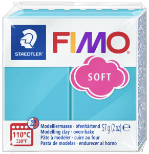 FIMO Pâte à modeler SOFT, à cuire, menthe, 57 g