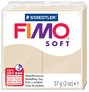 FIMO Pâte à modeler SOFT, à cuire, vert pomme, 57 g