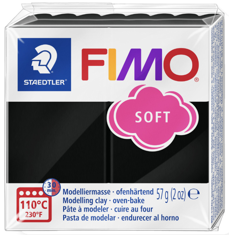 FIMO Pâte à modeler SOFT, à cuire, vert pomme, 57 g