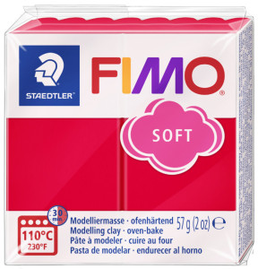 FIMO Pâte à modeler SOFT, à cuire, vert émeraude, 57 g