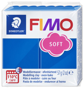 FIMO Pâte à modeler SOFT, à cuire, prune, 57 g