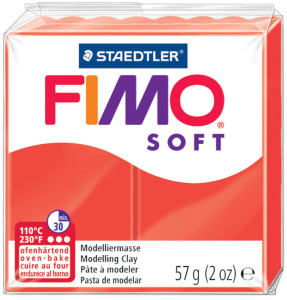 FIMO Pâte à modeler SOFT, à cuire, gris dauphin, 57 g