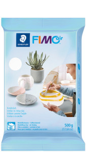 FIMO Pâte à modeler air BASIC, durcit à l'air, blanche