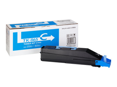 Kyocera Mita : TK-865C TONER CYAN pour TASKALFA 250CI/300CI 12.000 PGS