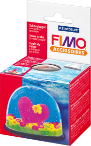 FIMO Boule de neige, ronde, diamètre: 90 mm, hauteur: 75 mm
