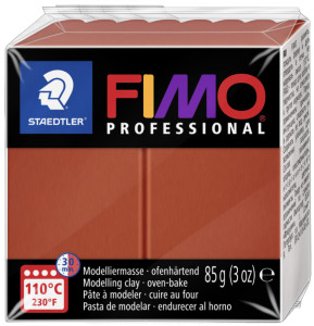 FIMO PROFESSIONAL Pâte à modeler, à cuire au four, carmin,