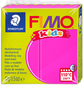 FIMO kids Pâte à modeler, à cuire au four, rouge, 42 g