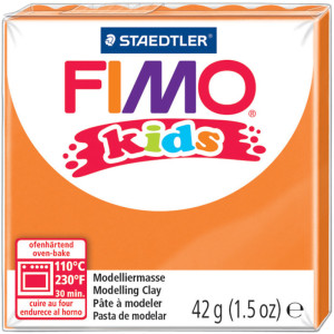 FIMO kids Pâte à modeler, à cuire au four, orange, 42 g