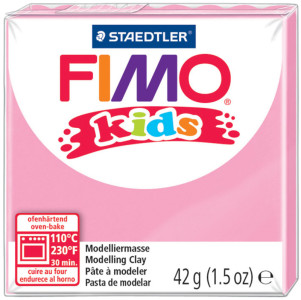 FIMO kids Pâte à modeler, à cuire au four, rose, 42 g