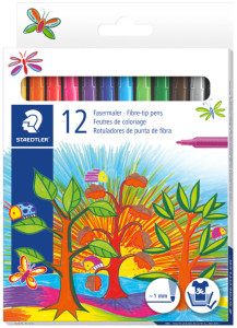 STAEDTLER Feutre de coloriage Noris Club, étui en carton 12