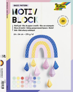 folia bloc en papier à motis 